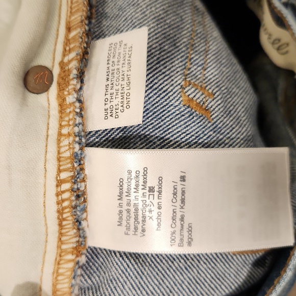 Light wash Madewell "the perfect jean" eco collection jean shorts size 29, NWT! - Picture 5 of 14